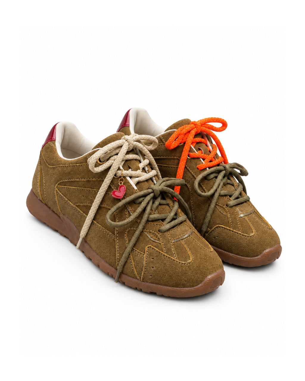 Tenis casuales Aure Urban para mujer, con combinación de tonalidades tierra y detalles en contraste